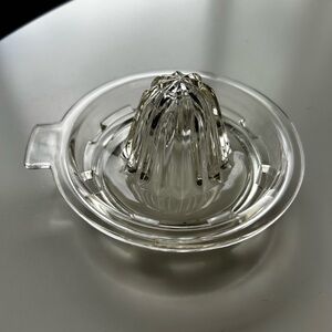 Vintage Clear Glass Citrus Reamer